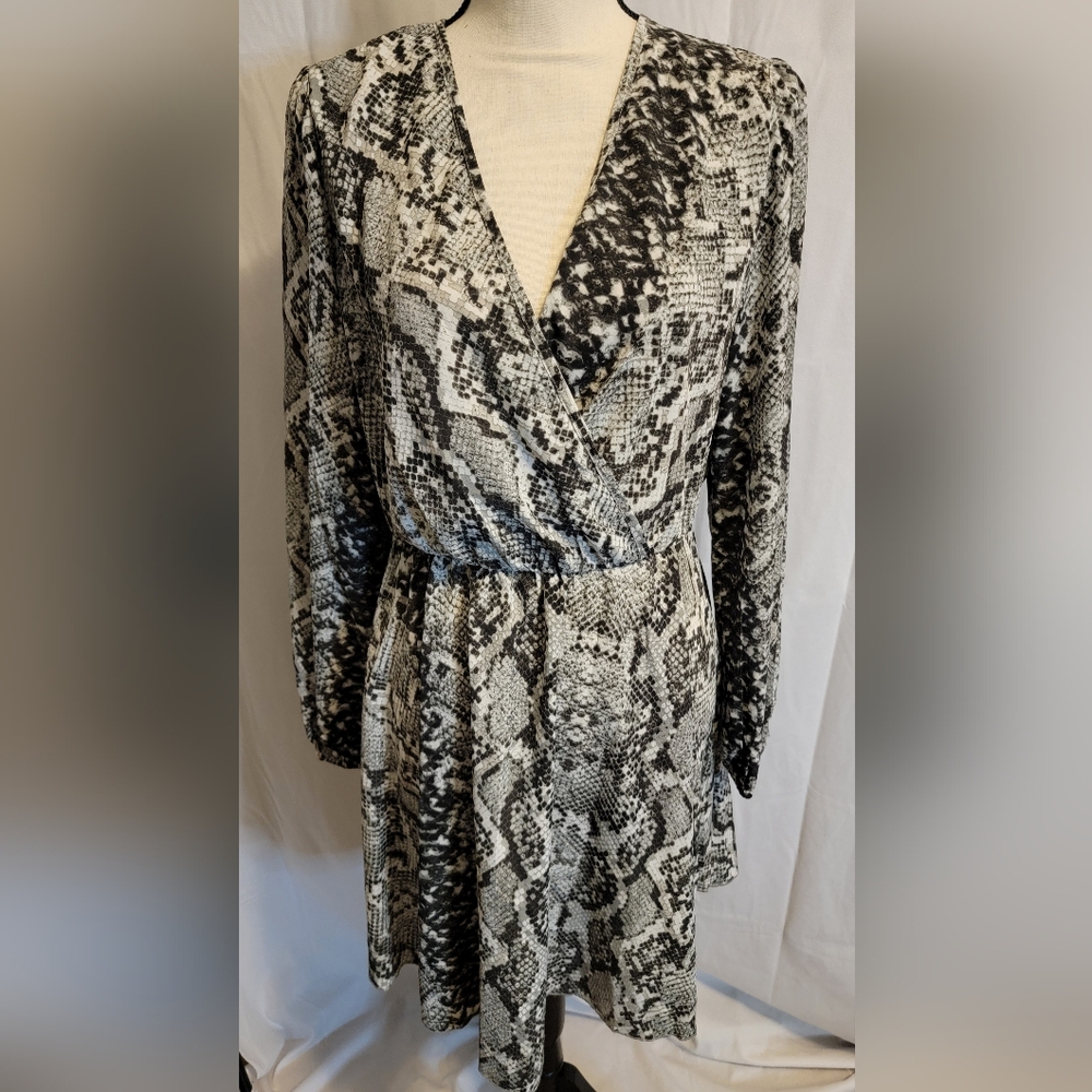 Snakeskin Print Dress